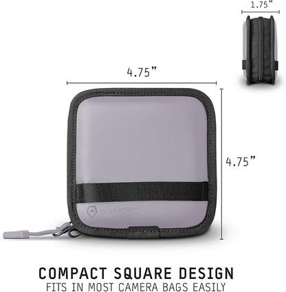 WANDRD Lens Filter Case - Store 4 Filters in Your Camera Backpack or Camera Case, Protect Photography Accessories from Scratches, Dust & Impact (Uyuni Purple)