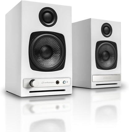Audioengine A2-HD (HD3) Wireless Bluetooth PC and Computer Desktop Speakers with aptX HD - USB, RCA, Headphone Compatible