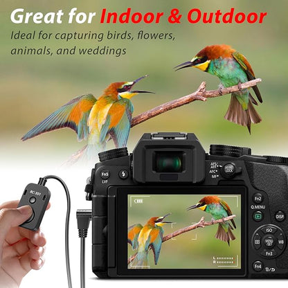 Small Release Shutter Remote Control Cable RC-301 S2 for Sony Support Video Camera Cable a7m4 a7r4 a7r2 r3 m2 a9 a1 a6600 a6500 (500cm/196in)