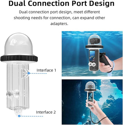 Generic 40M/131FT Dive Case Compatible for DJI Osmo Pocket 3 Waterproof Case Protective Underwater Diving Housing Cover Shell with Accessories for Osmo Pocket 3 Action Camera