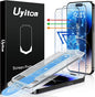 Uyiton Anti-Blue Light for iPhone 14 Pro Screen Protector - Unbreak-Glass Easy to Install Full Coverage Case Friendly Scratch Resistance 9H Tempered Glass Screen Protector for iPhone 14 Pro, 2 Pack