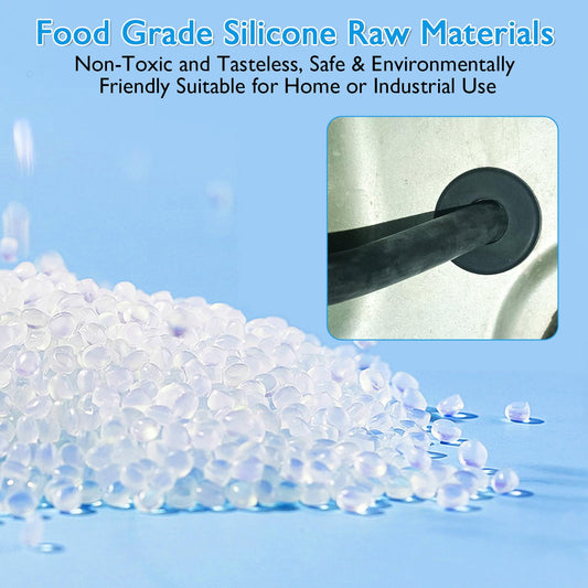 BOPOREAE 1-1/2" Drill Hole, 1-1/8" ID Silicone Rubber Grommets for Wiring
