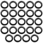 24 Pcs Rubber Grommets, 0.98" Inside Diameter 1" Drill Hole Rubber Wire Grommets O Ring Grommets for Wire, Firewall, Cables, Plugs, Automotive