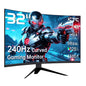 KTC 32 inch 240Hz Curved Gaming Monitor, 1080P Curved Monitor 1ms, H32S17F