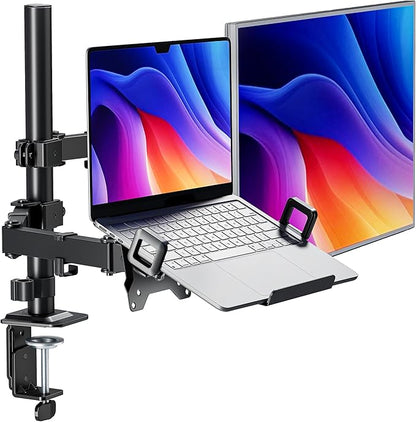 monTEK Monitor and Laptop Stand for 32" Screen and 17" Laptop