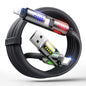 MAGIC JOHN 240W 4 in 1 Charging Cable, 6.6FT USB C to Lightning Cable [MFi Certified], Multi Chargers for All Devices, Chubby USB A/C to C/Lightning with Light for iPhone/MacBook/iPad/Samsung/Switch 2