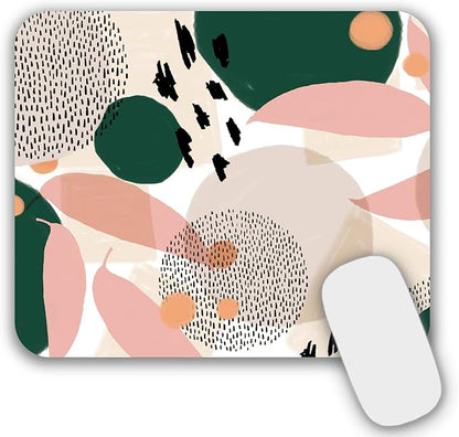 Mouse Pad, Gaming Mouse Pad, Non-Slip Rubber Base Mouse Mat with Designs for Laptop, Computer & Office, 9.5 x 7.9 x 0.12 inches (Morandi Painting 2)