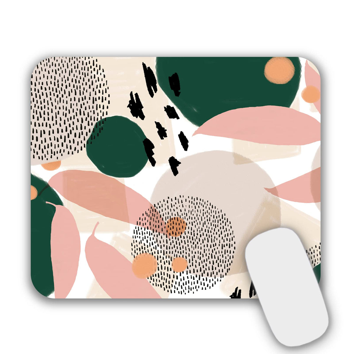 Small Mouse Pad Mouse Mat for Desk Laptop Computer(Leaf)