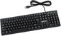 Manhattan Wired Computer Keyboard – Basic Black Keyboard - with 4.5ft USB-A Cable, 104-keys, Foldable Stands - Compatible for Windows, PC, Laptop - 3 Yr Mfg Warranty – 179324