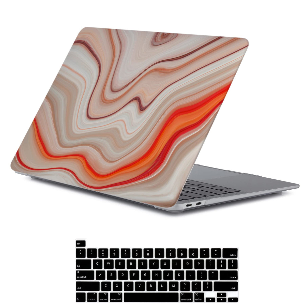 LanBaiLan Compatible for MacBook Pro 13 inch with Touch Bar 2022 2020 2019 2018 2017 2016 Release M1 M2 A2338 A2289 A2251 A2159 A1989 A1706 A1708, Laptop Hard Case & Keyboard Cover, Aesthetic Flower