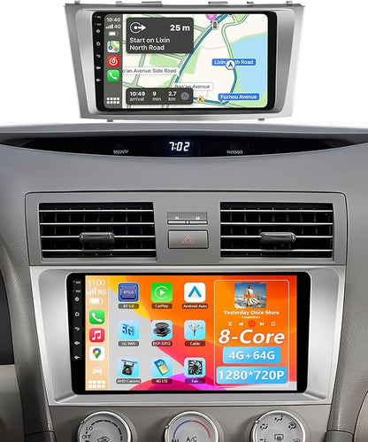 8core 4G+64G Car Radio for Toyota Camry 2006-2011 Support Canbus Original JBL Navigation, RSNAVI Car Stereo Wireless Carplay Android Auto 9'' Touchscreen WiFi BT/FM/RDS/EQ Backup Camera