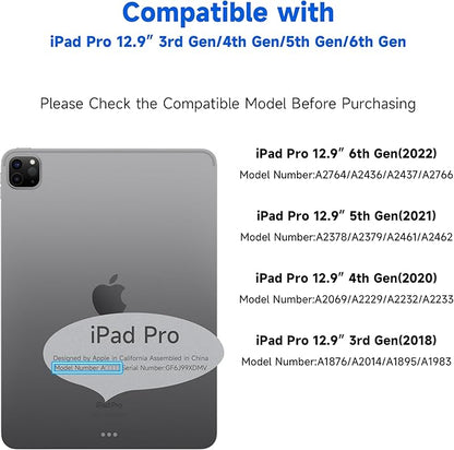 [2 Pack] Anti Blue Light Paper Screen Protector Compatible with iPad Pro 12.9 2022/2021/2020 (6th/5th/4th Generation), Anti Glare Matte iPad Pro 12.9 Screen Protector, Anti Scratch,High Sensitivity,Ultra HD