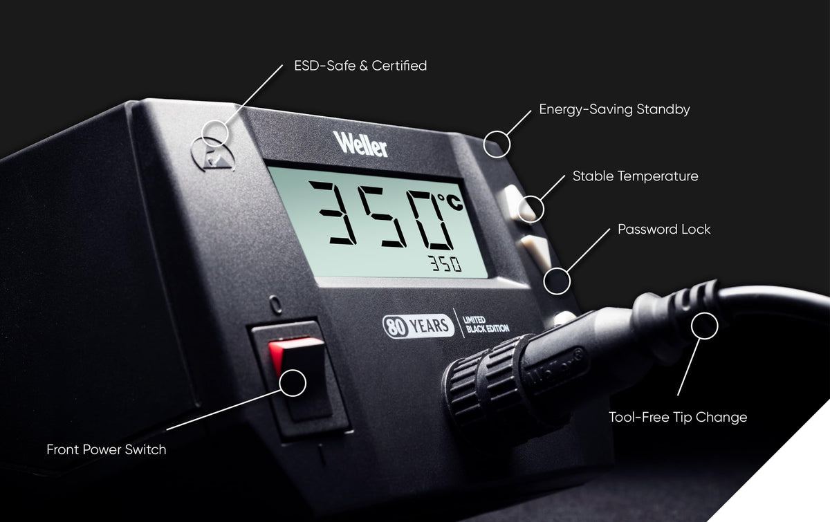 Weller 80th Anniversary WE1010 120V Solder Station | WE1010BLACK