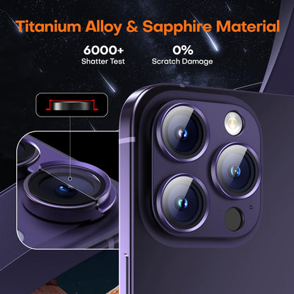 Wumigoo Camera Lens Protector for iPhone 16/15/14 Pro Max & 16/15/14 Pro
