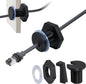 RV Cable Passthrough for Starlink mini, RV Cable Grommet Compatible with Starlink, Ethernet, Coax, Water-Resistant and Anti-Drop RV Cable Routing(Black)