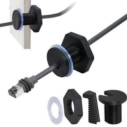 RV Cable Pass Through kit for Starlink, Camper Wall Cable Grommet 35mm 2pcs