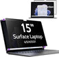 Peslv Privacy Screen for 15 Inch Surface Laptop 6/5/4/3/2/1, MagicSuction™ Removable Anti Spy Black Protector, Glare Blue Light Filter for Microsoft Laptop Computer Monitor