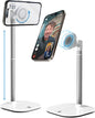 COOPER MagStand - Adjustable Magnetic iPhone Stand for Desk & Phone Holder for Video Recording, Compatible with MagSafe, Stand for iPhone 16 Pro Max, 15/14/13/12, Small Mag Safe Tripod (Cream White)