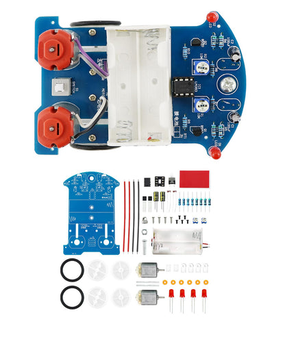 Yidab Soldering Practice Kit DIY D2-5 Tracking Car Plug-in Circuit Kit Learn Soldering Kit for Beginners