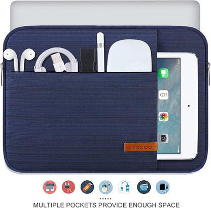 Lacdo Laptop Sleeve Case for 15 inch New MacBook Air M4 A3241 2025, M3 A3114, M2 A2941 2024-2023, 15 inch MacBook Pro A1990 A1707, Dell XPS 15 Plus Computer Case Bag with Accessory Pocket, Blue