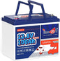 12V 100Ah Group24 Mini LiFePO4 Battery, Grade A Battery Cells, Drop-in Replacement for Lead Acid Battery, 100A BMS, Up to 15000 Cycles, Lithium Battery for RVs, Trolling Motor & Solar System