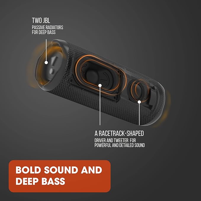JBL Flip 6 - Portable Bluetooth Speaker, powerful sound and deep bass, IPX7 waterproof, 12 hours of playtime, JBL PartyBoost for multiple speaker pairing for home, outdoor and travel (Red)