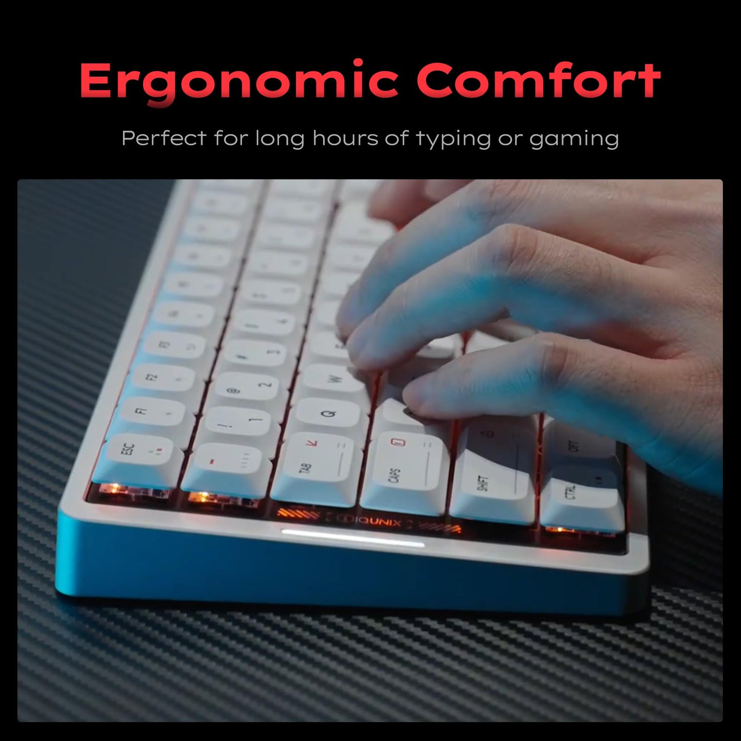 IQUNIX MQ80 Low Profile Mechanical Keyboard for Work and Gaming Tri Mode Wireless Wired CNC Aluminum Hot Swappable RGB Backlit Long Battery Life VIA Support (Silver)