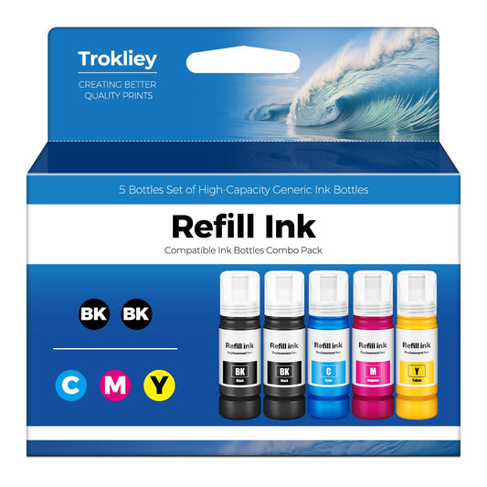Compatible for EPT522 Ink Refill Bottles ET-2800 ET-4800 ET-2803 ET-2400
