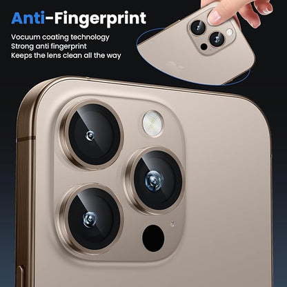WSKEN for iPhone 16 Pro/iPhone 16 Pro Max Camera Lens Protector - [Original Shooting Model] Shatterproof Ultra HD Tempered Metal Glass Camera Screen Protector Cover Film Accessories