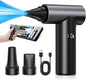 APPS2Car Electric Air Duster Upgraded 11-Speed Fast Charging Mini Compressed Air Duster with Aluminum Alloy Head for Heat Dissipation, Cordless Turbo Blower for Computer, Keyboard, Car, Home, Outdoor