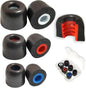 Memory Foam Tips Replacement Earbuds Tips Fit 4.5mm-6mm Anti-Slip Isolation Noise Replacement Ear Tips for in-Ear Earphones with Storage Box