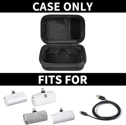 Portable Charger Power Bank Case for Swyop/for Feob/for Charmast/for JEJILL/for LanLuk/for VEGER/for iWALK/for Taegila/for Kuulaa and More Small Charging Battery Pack - Bag Only (Black)