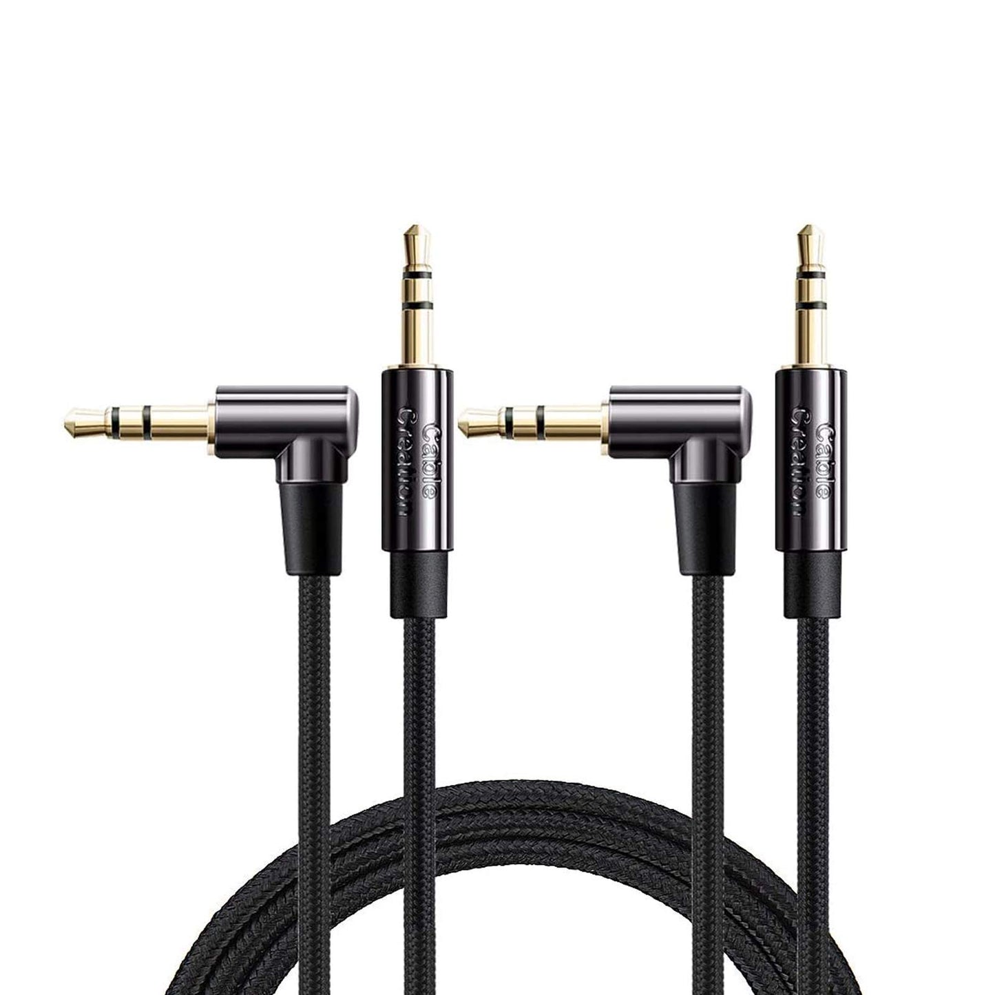 CableCreation 2-Pack 3.5mm Aux Cable 3FT/0.9m,3.5mm HiFi Stereo Audio Cable