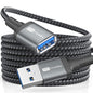 USB Extension Cable 6FT USB 3.0 Extender Type A Male to Female Cord Black