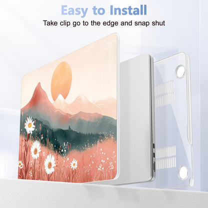 Lepeoac Case for 2026/2025/2024/2023 MacBook Air 15-inch Laptop Release M5 A3448 /M4 A3241 /M3 A3114 /M2 A2941, Stylish Protective Hard Shell Cover for MacBook Air 15.3 inch, Mountains
