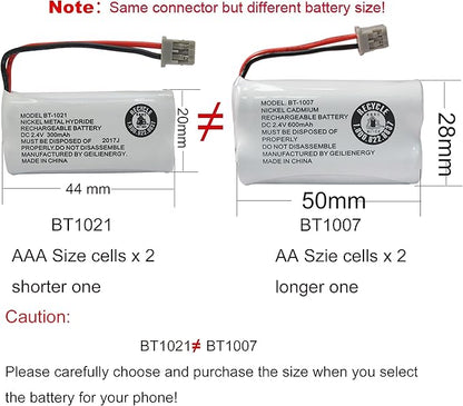 GEILIENERGY BT-1007 Cordless Phone Battery Compatible with Uniden BT1007 BT904 BT-904 BT1015 BT-1015 BBTY0651101 BBTY0460001 BBTY0510001 BBTY0624001 BBTY0700001 HHR-P506 HHR-P506A(3-Pack)