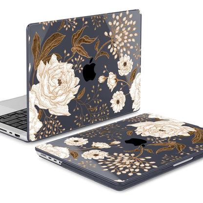 Mektron Case for 2026 M5 MacBook Pro 16 inch A3429 A3428 M4 A3403 A3186 M3 A2991 M2 A2780 M1 A2485 (2021-2025) Pro/Max with Liquid Retina XDR, Hard Shell Plastic Laptop Cover, Peonies Roses
