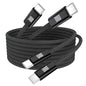 USB-C to USB-C Cable, [6.6ft, 2-Pack] 100W USB C to C Fast Charging Cable, Braided Type C Charger Fast USBC to USBC Cable for iPhone 17 16 15 Pro Max Plus,MacBook Pro,iPad,Galaxy S25/S24 Ultra,Pixel