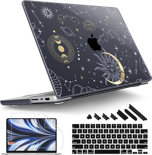 Tuiklol for M4 MacBook Pro 14 Inch Case 2024-2021 Release A3112 A3401 A3185/M3 A2918 A2992/M2 A2779/M1 A2442 Pro/Max Chip,Hard Shell Case with Screen Protector for Touch ID, Magic