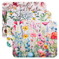 3 Pack Small Mouse pad Beautiful Flowers Plants Mouse Pads for Wireless Mouse Office Computer Mousepad for Desk Mat Laptop with Non-Slip Rubber Base(Flower)