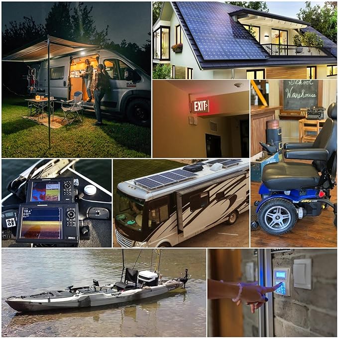 Weize 12V 200Ah LiFePO4 Lithium Battery, Built-in Smart BMS, 8000+ Deep Cycles, Low Temperature Protection Rechargable Battery Perfect for RV, Solar, Marine, Overland/Van, and Off Grid Applications