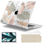 Lepeoac for MacBook Pro 16 inch Case M1 M2 M3 M4 M5 Pro/Max with Liquid Retina XDR, Release 2021-2025 2026 A3429 A3428, Hard Shell Case with Screen Protector & Keyboard Cover, Tropical Leaves