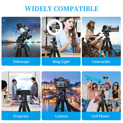 JOILCAN Tripod Camera Tripods, 74" Tripod for Camera Cell Phone Video Recording, Heavy Duty Tall Camera Tripod Stand, Professional Travel DSLR Tripods Compatible with Canon iPhone, Max Load 15 LB