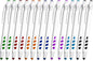Stylus Pens - 2 in 1 Touch Screen & Writing Pen, Sensitive Stylus Tip - for Most Touchscreen Devices - Assorted Barrel Colors, Black Ink, 14 Pack