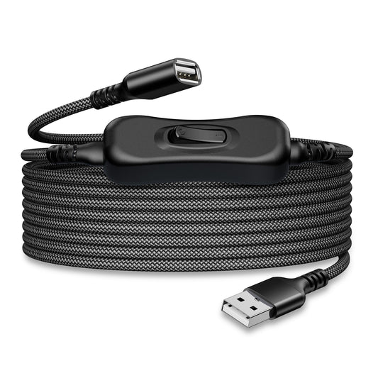 Itramax USB A Male-to-Female Extension Cable with On/Off Switch 3.3FT/1M