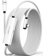 JSAUX Link Cable with 18W Charging 16ft, Compatible with Oculus Meta Quest 3S/ 3/ 2/ Pro and Pico 4, PC VR, Steam VR Accessories, 2-in-1 High Speed 5Gbs USB3.0 to USB C Data Cord for VR Headset