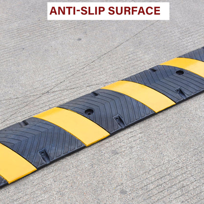 Orangestar 6Ft Rubber Speed Bump with 4 Bolts