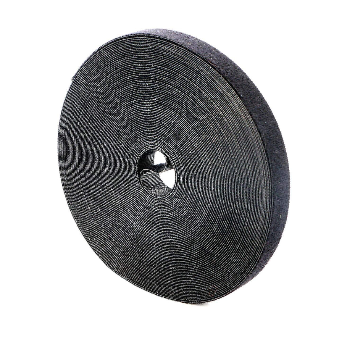 Saisn Reusable Fastening Tape Cable Ties 3/4 Inch Double Side Hook Roll (25 Yard, Grey)