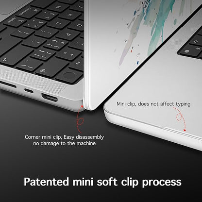 for MacBook Pro 16 inch Case 2021 2022 2023 2024 Release A3186 A3403 M4 A2991 M3 A2780 M2 A2485 M1 Pro/Max, Hard Shell Case with Screen Protector & Keyboard Cover, Wolf
