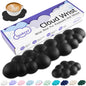 Sushret Cloud Wrist Rest Keyboard, Cloud Keyboard Wrist Pad Set with PU Leather Memory Foam, Cute Arm Rest for Palm Support, PC/Gaming Desk Accessories/Office Setup/Computer Hand Cushion - Purple